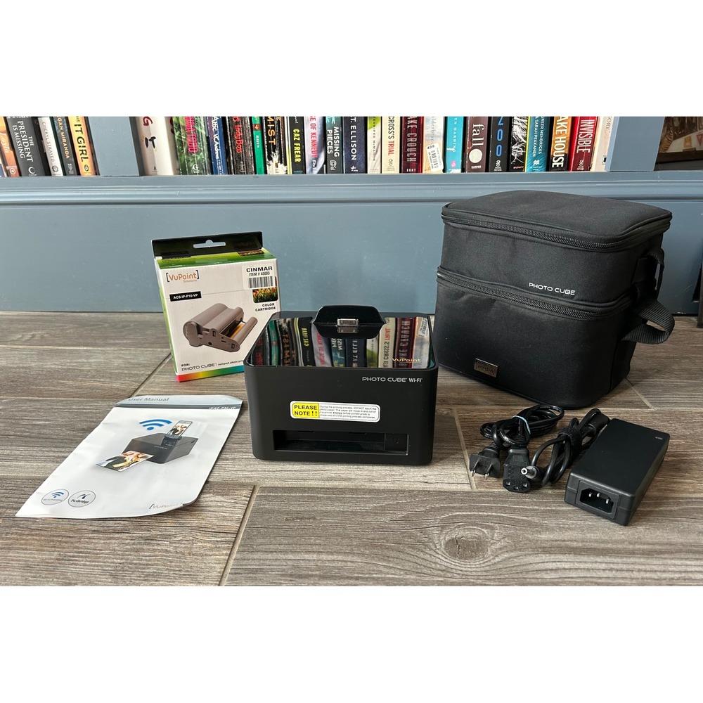 VuPoint Photo Cube WiFi Instant Photo Printer - Complete Kit sealed ink & paper‎